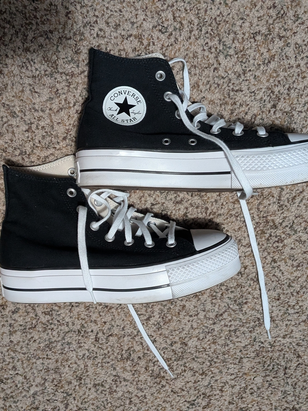 Converse Chuck Taylor All Star Platform High Top Sneakers - Black/White